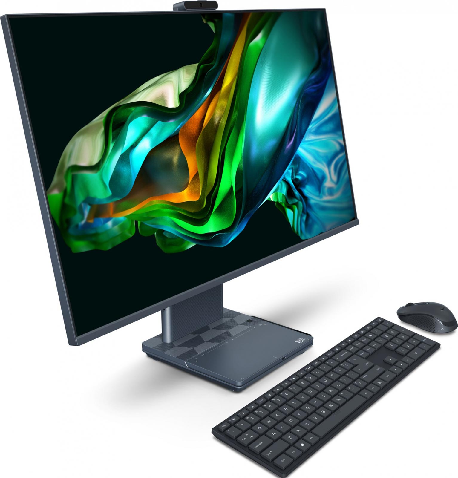 Изображение товара Моноблок Acer Aspire S32-1856 31.5, WQHD, i7 1360P (2.2), 16Gb, SSD512Gb, Iris Xe, CR, Eshell, GbitEth, WiFi, BT, 180W, клавиатура, мышь, Cam, серый, 2560x1440