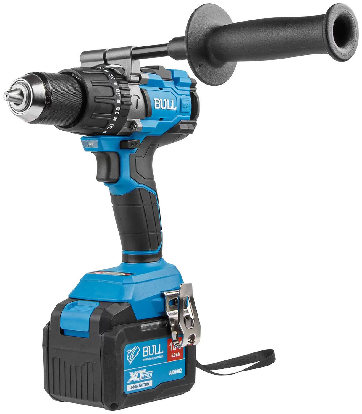 Изображение товара Аккумуляторная дрель-шуруповерт Bull SR 1805, в чемодане, XLTpro 2х6 А*ч