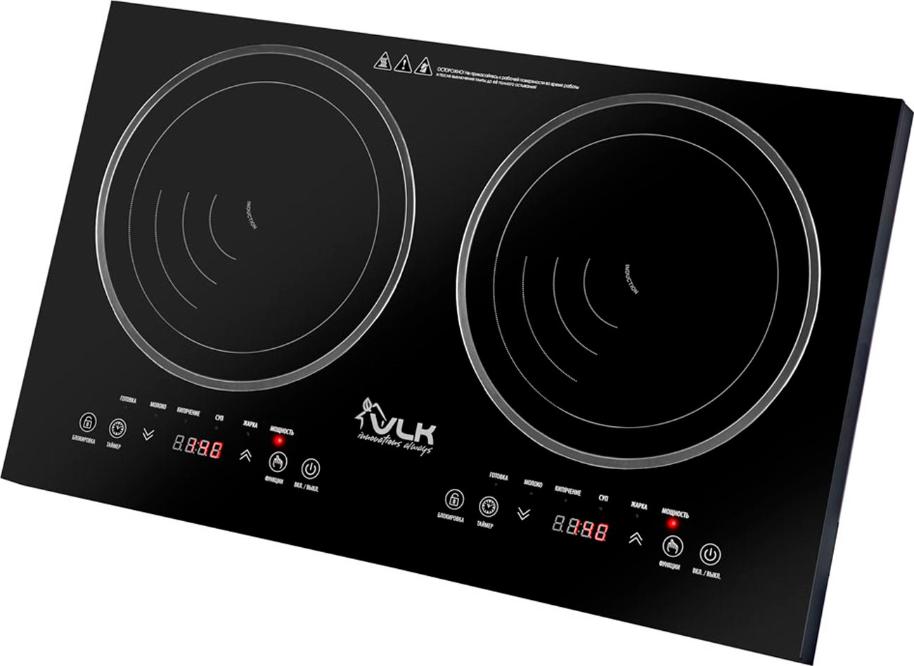 Изображение товара Индукционная плита VLK Palermo 7735 с двумя конфорками и сенсорным управлением