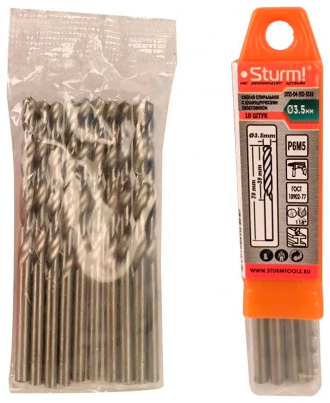 

Сверло по металлу Sturm! 3.5х70 мм, сталь HSS, упаковка 10 штук (1055-04-3S5-SS10)