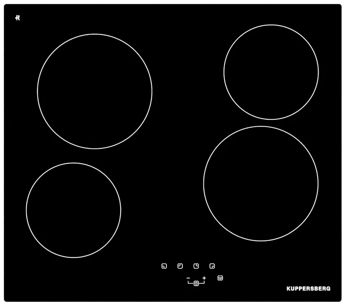 Изображение товара Электрическая варочная панель Kuppersberg ECO 603 4 конфорки сенсорное управление