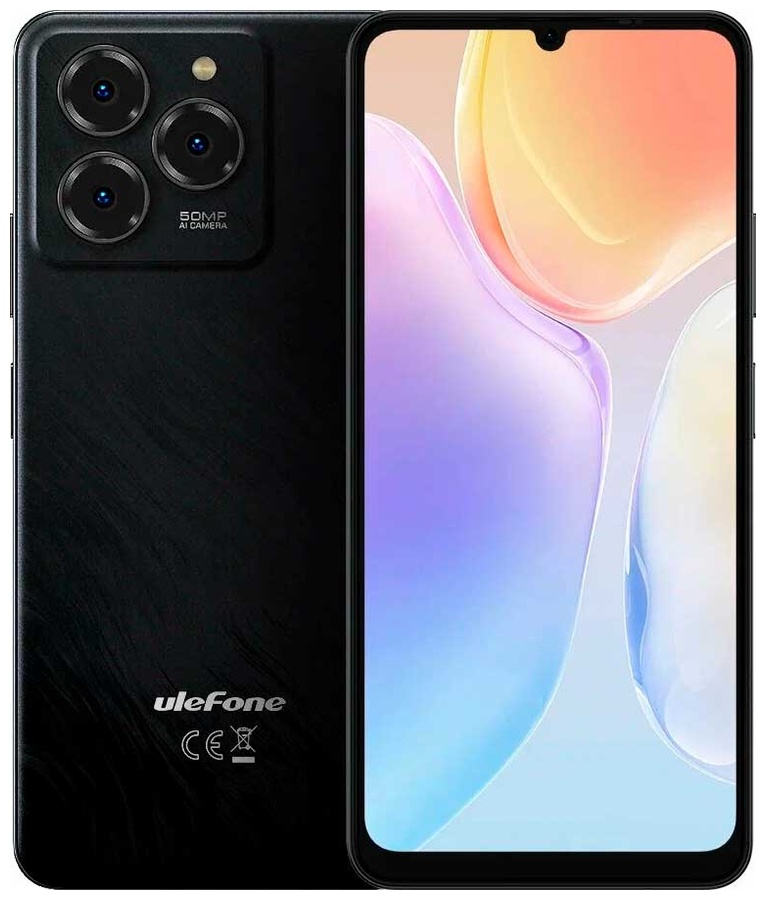 Изображение товара Смартфон Ulefone Note 20 Pro 6.75 дюйма 50 МП Android 14 4 Гб 256 Гб черный