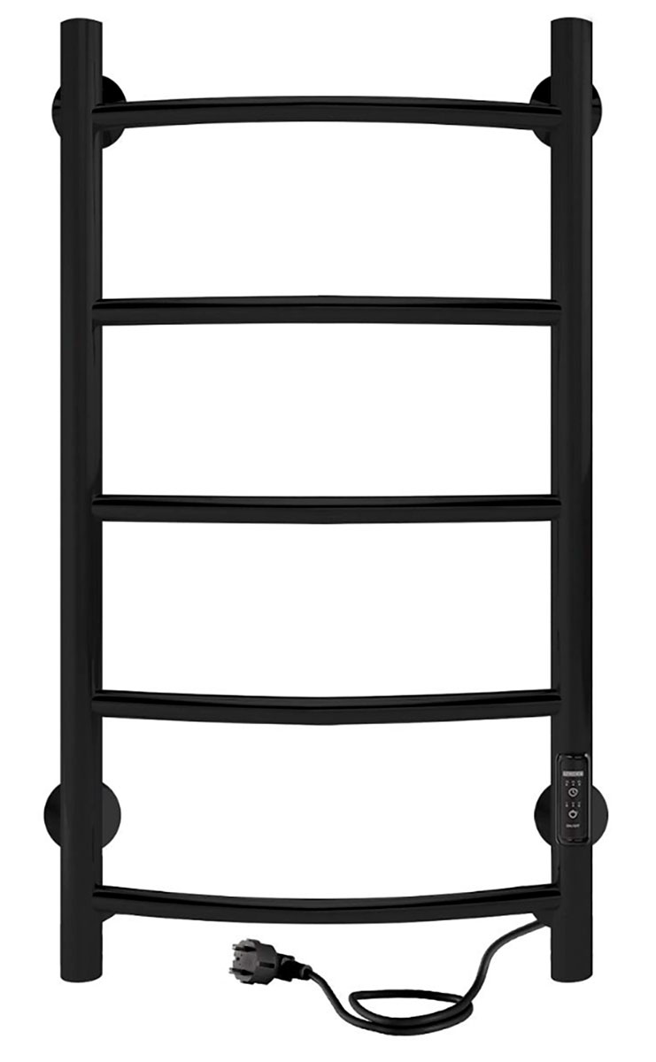 Изображение товара Электрический полотенцесушитель Indigo Arc Lux, без полки, черный муар (LCALE80-40BRRt)