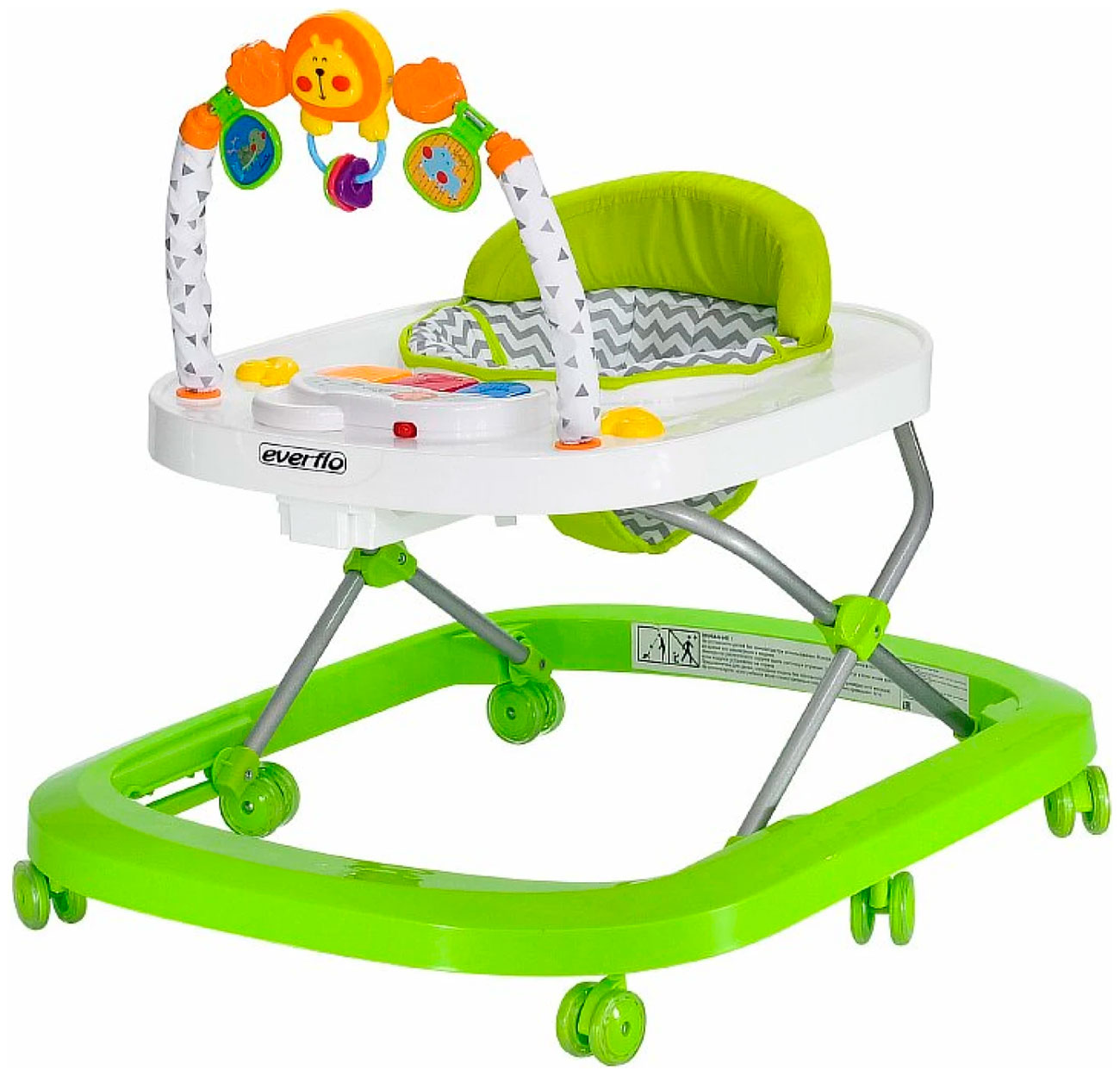 Изображение товара Ходунки с ручкой Everflo Mikki WT707 green