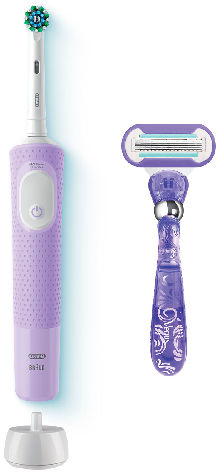 Изображение товара Электрическая зубная щетка Oral-B VITAL D103 PRO LilacMist 3 режима водонепроницаемая