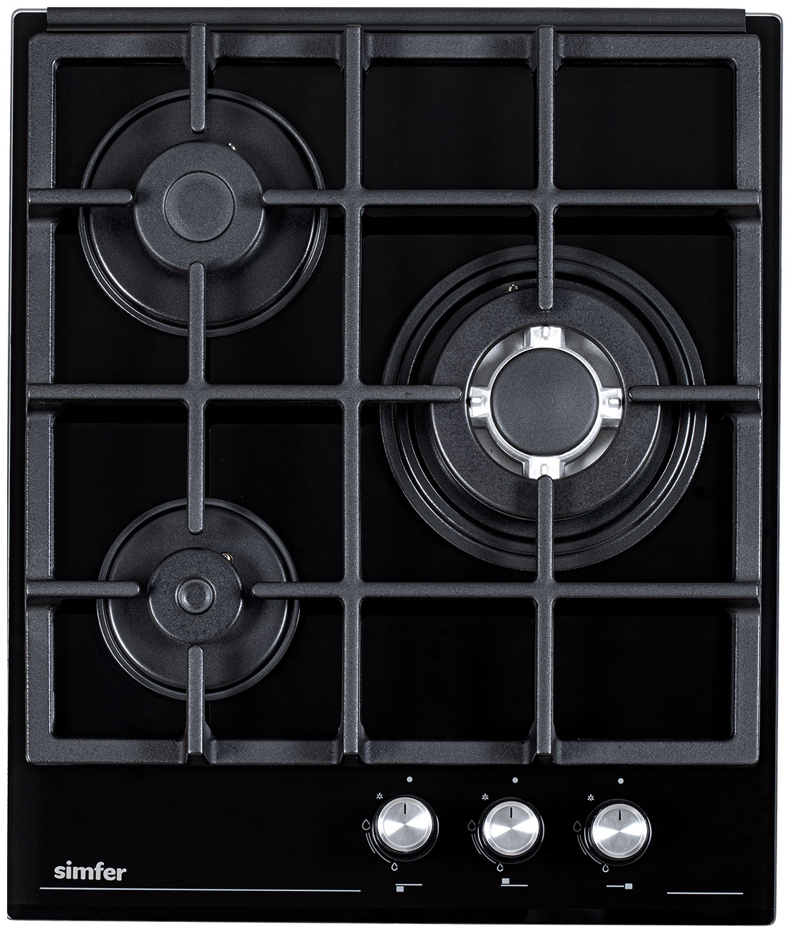 Изображение товара Газовая варочная панель Simfer H45H35S516 3 конфорки закаленное стекло Турция