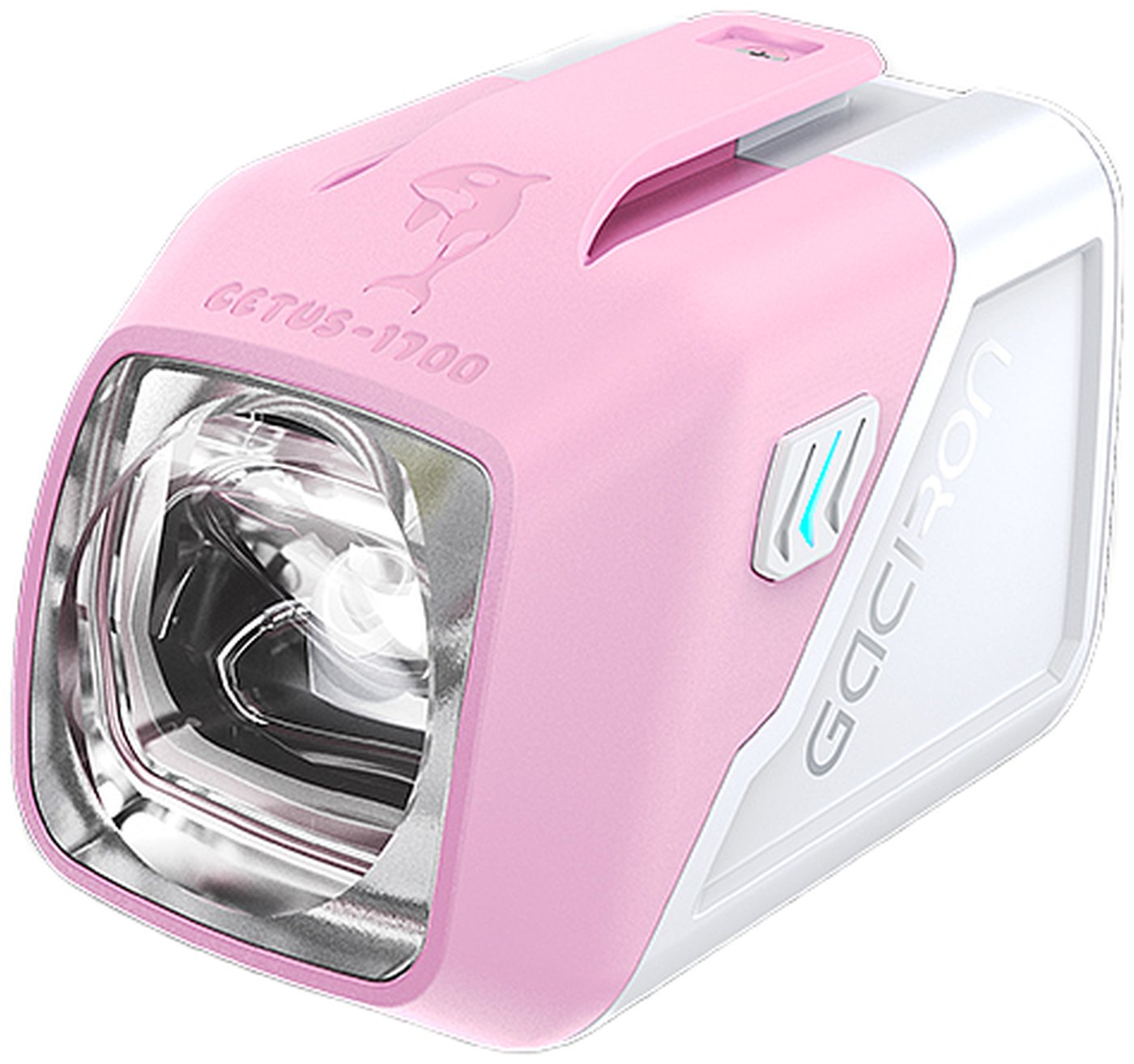 Изображение товара Аэродинамический передний велосипедный фонарь Gaciron CETUS-1700 аккумуляторный, датчик движения, розовый