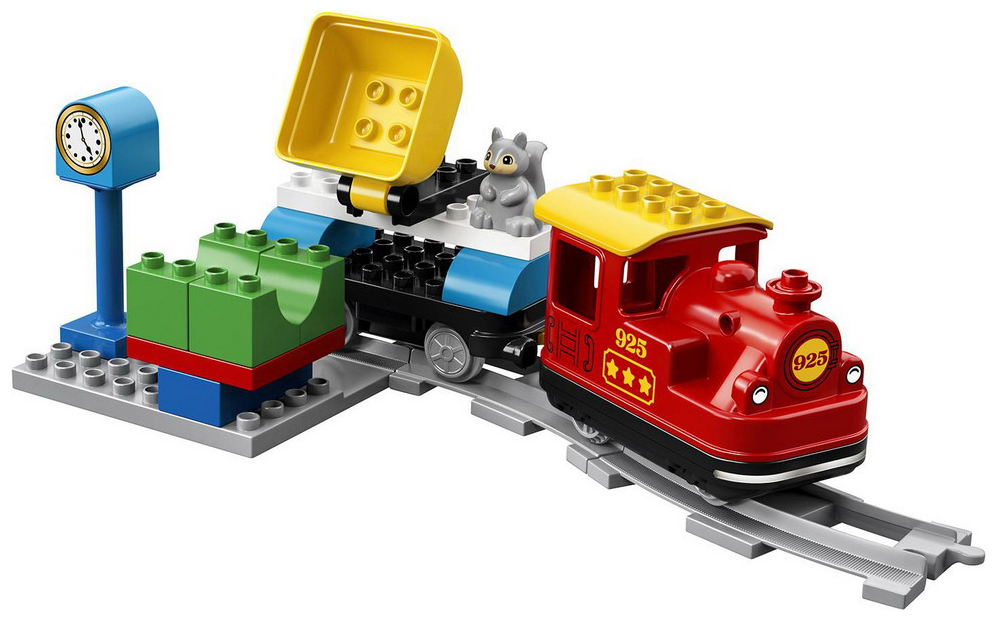 Конструктор Lego DUPLO Town: Поезд на паровой тяге 10874 конструктор lego duplo 10955 поезд для животных