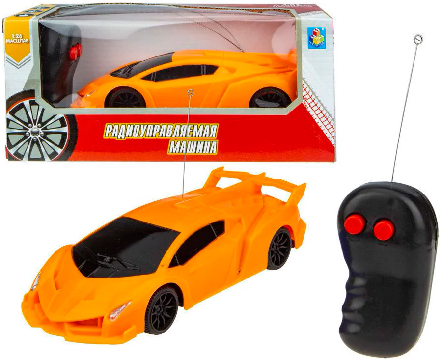 

Спортавто Машина на радиоуправлении 1 Toy оранжевая, Т13826, Оранжевый