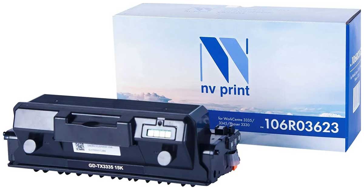 Тонер-картридж Nvp совместимый NV-106R03623 для Xerox WorkCentre 3335/3345 (15000k) цена и фото