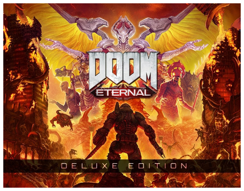 Doom internal. Doom Eternal. Doom Eternal Deluxe. Doom Eternal Deluxe Edition обложка.