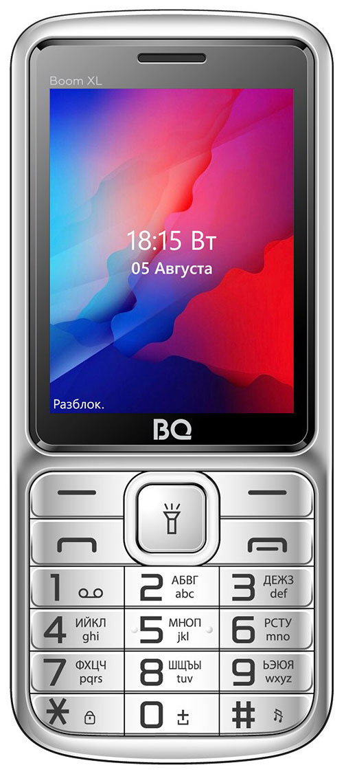 

Мобильный телефон BQ 2810 BOOM XL Серебряный, Серебристый