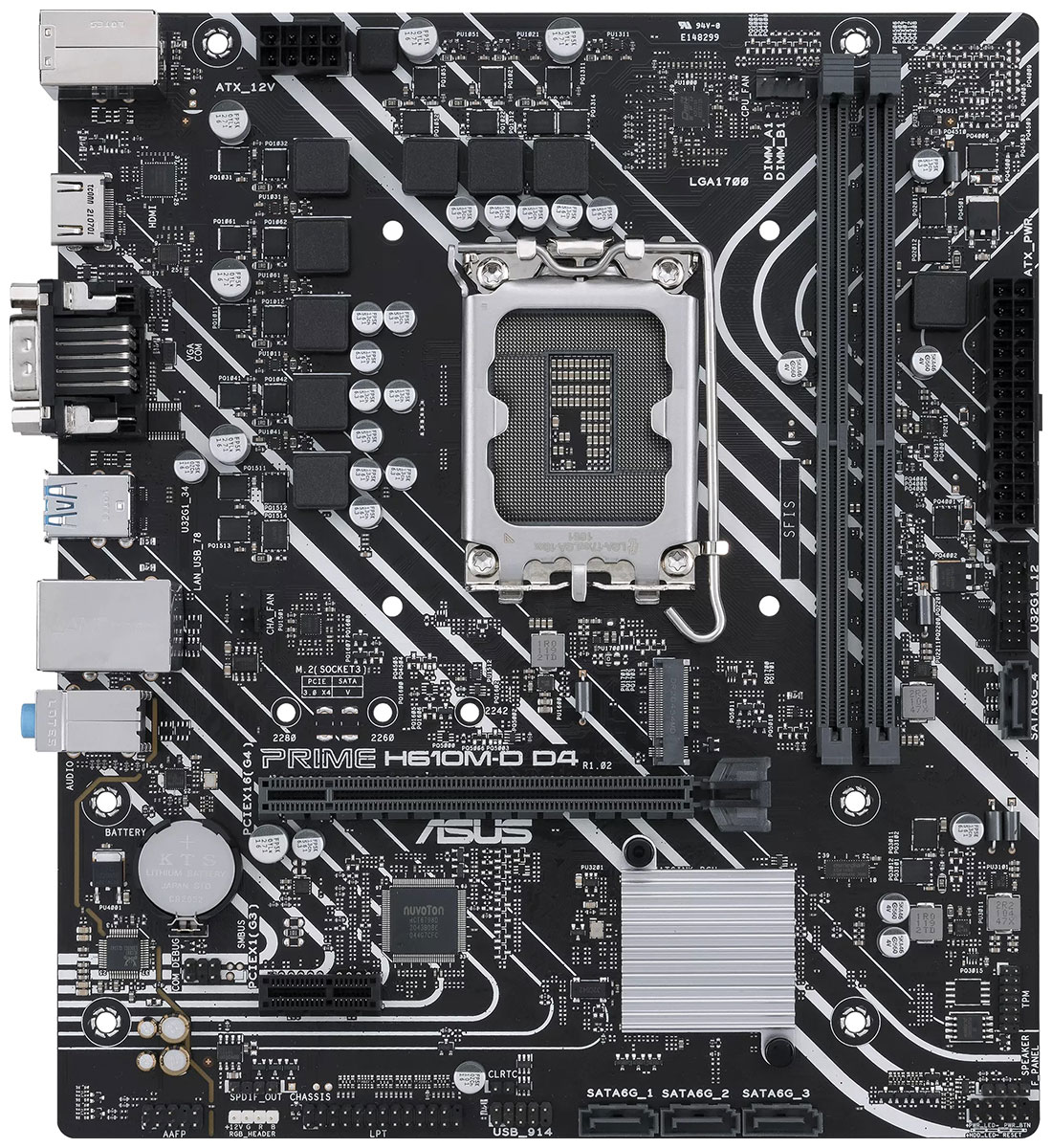 Изображение товара Материнская плата Asus PRIME H610M-D D4 S1700 mATX