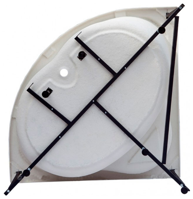 Изображение товара Каркас сварной для акриловой ванны Aquanet Fregate 120x120 черный (00182118)