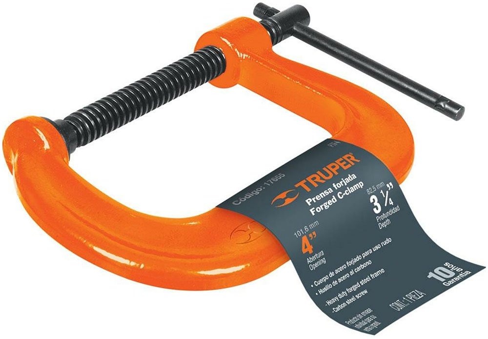 Изображение товара Струбцина с-образная усиленная Truper PTF-6 17656