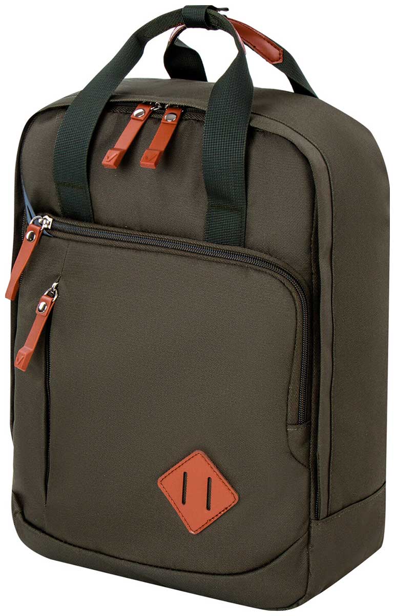 Изображение товара Рюкзак Brauberg FRIENDLY молодежный, хаки, 37х26х13 см, 270091
