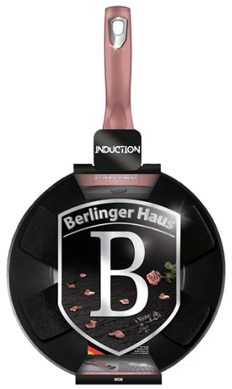 Сковорода BerlingerHaus без крышки 6025-BH 28см розовая б/кор.
