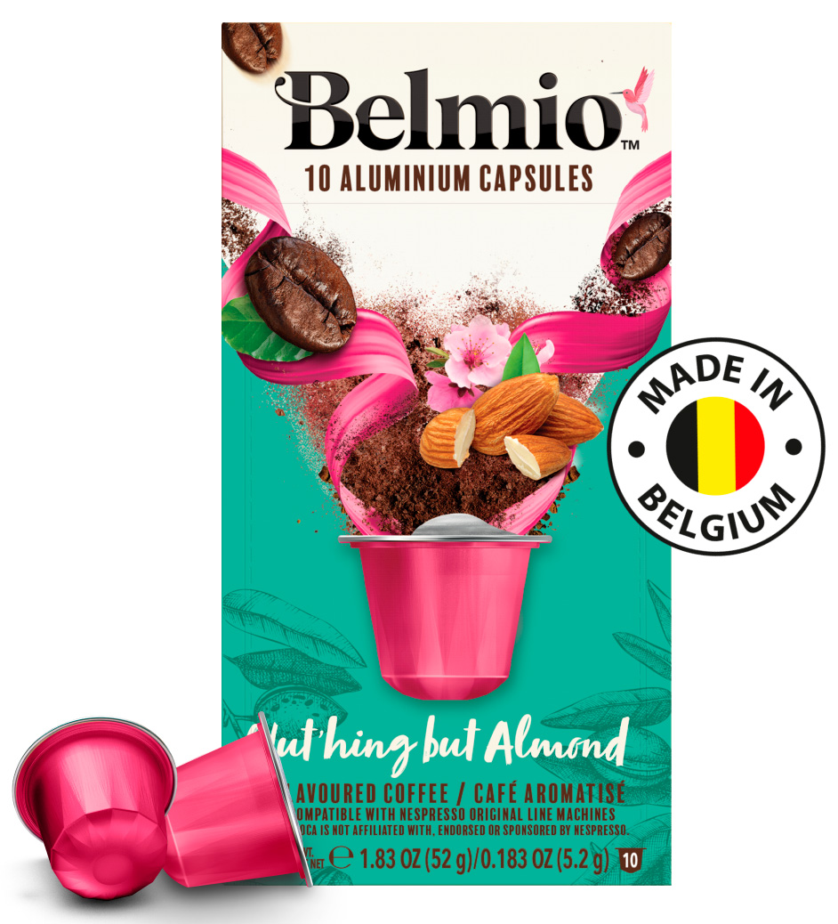 Кофе молотый Belmio в алюминиевых капсулах Nuthing but Almond кофе молотый в алюмиевых капсулах belmio lungo delicato intensity 5