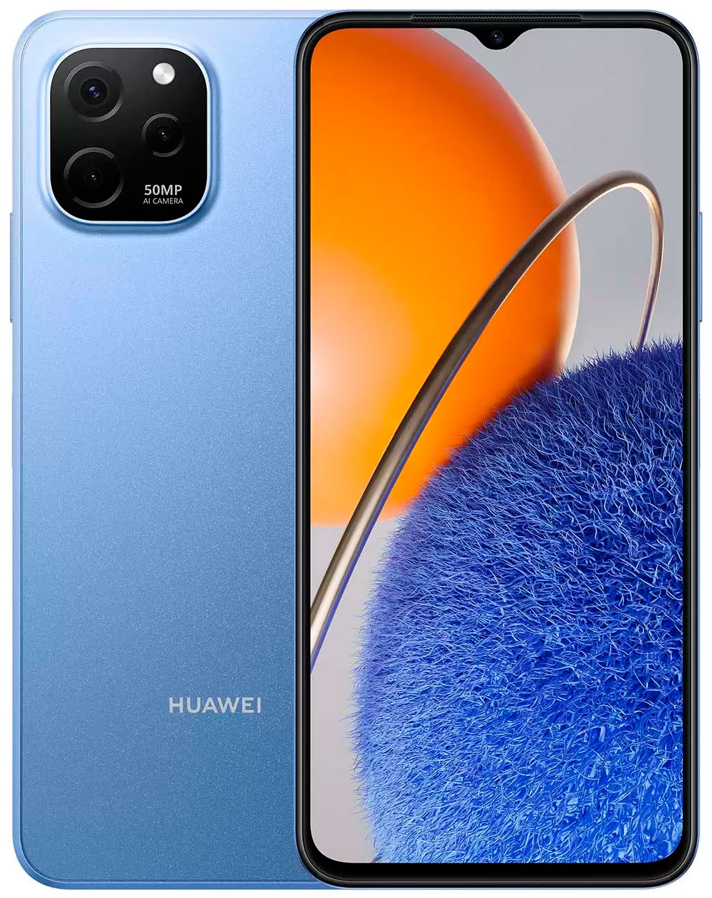 Смартфон Huawei NOVA Y61 EVE-LX9N Сапфировый синий приставка смарт тв h96 max 4 64 гб android 11 0 2 4g 5g wi fi 8k