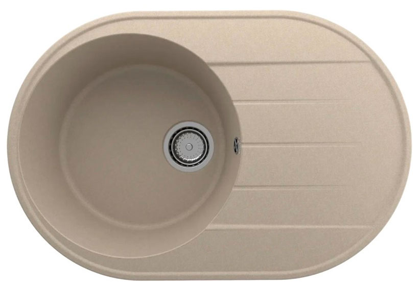 Изображение товара Кухонная мойка Ulgran Quartz Nora с крылом и овальной формой