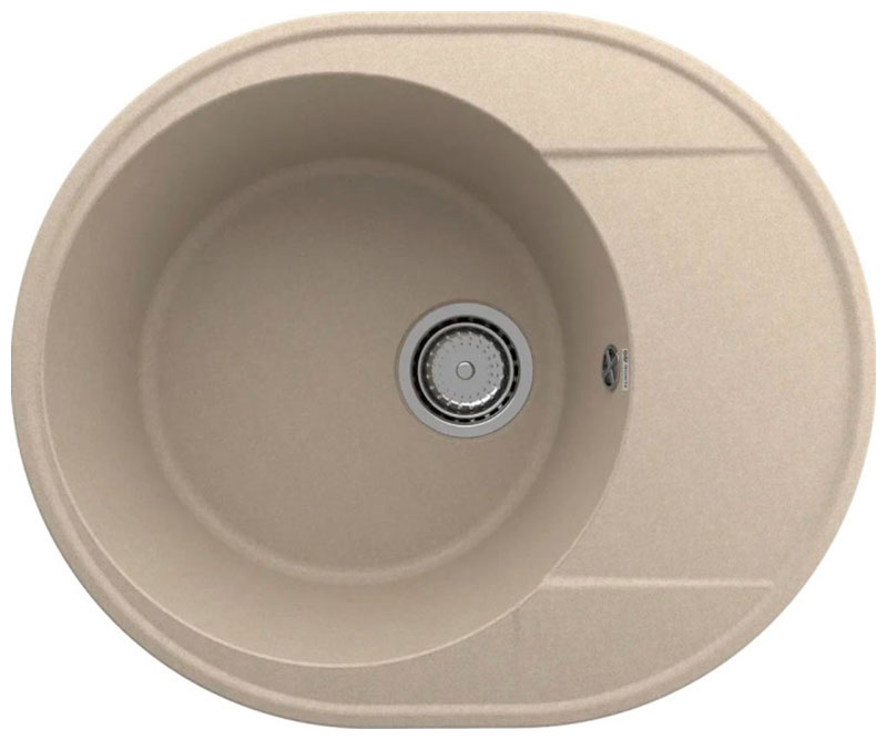 Изображение товара Кухонная мойка Ulgran Quartz Nora Dessert овальная врезная 20х58.5х48.5 см