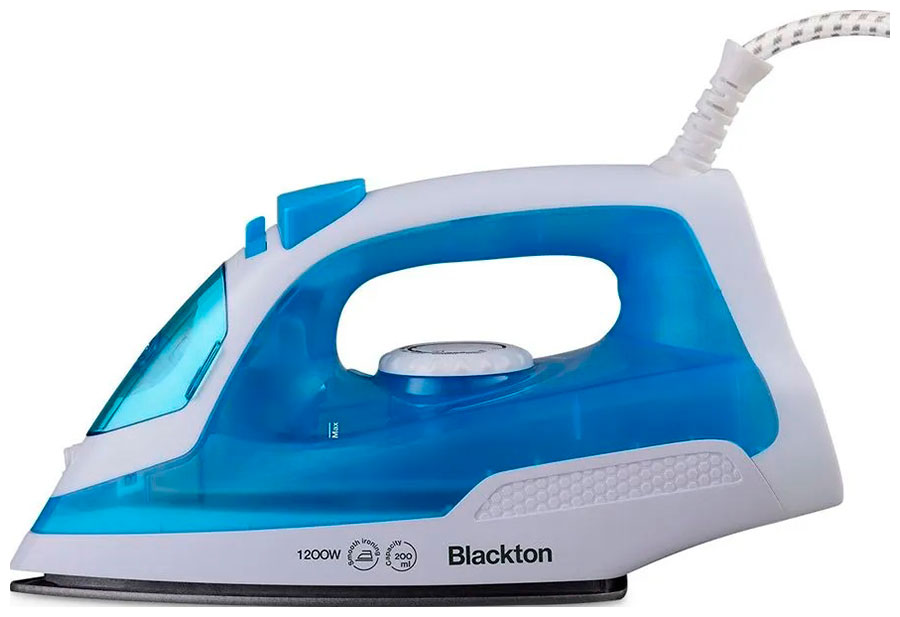 Изображение товара Утюг Blackton Bt SI1110 белый-синий мощностью 1200 Вт с антипригарной подошвой