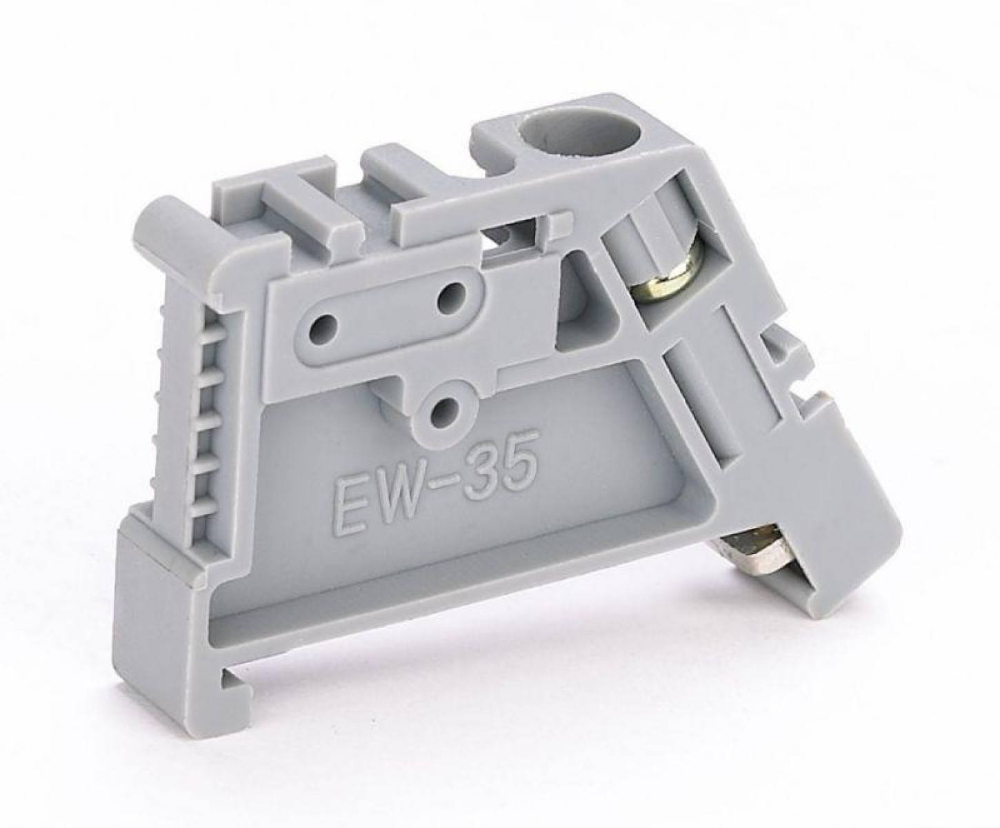 Изображение товара Изделия для электромонтажа DEKraft Ограничитель ФК101-02 на DIN-рейку 1 винт пластик.