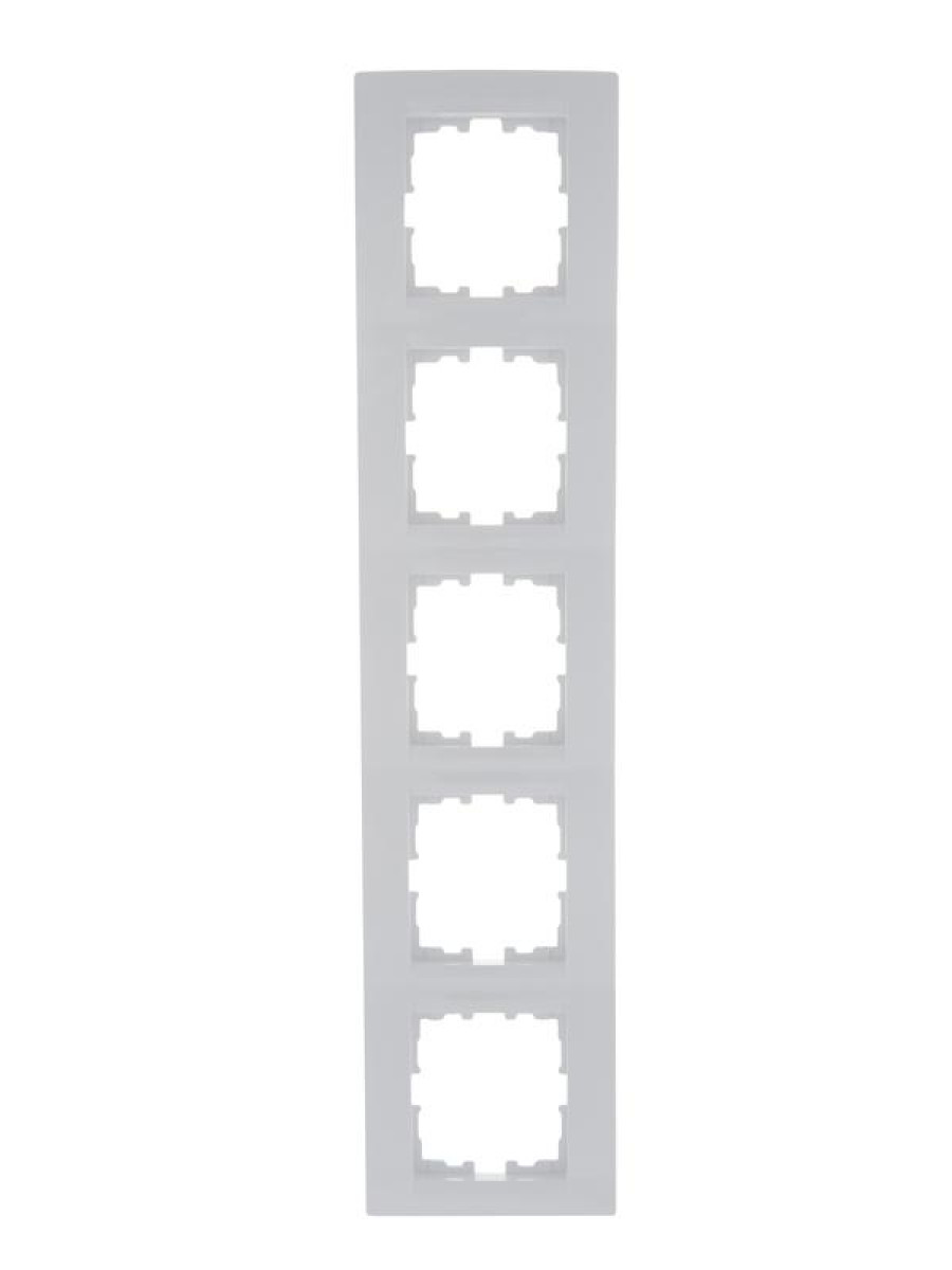 Изображение товара Рамки, декоративные элементы, основания для ЭУИ Lezard Рамка 5-м Karina горизонт. бел.