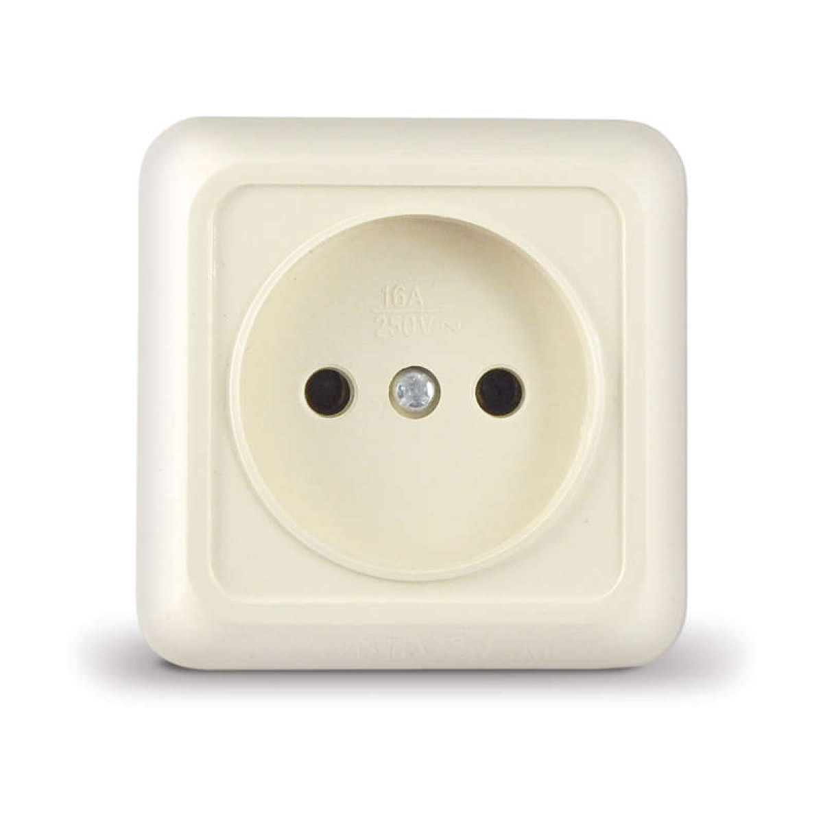 Изображение товара Розетка Универсал 1-м ОП Олимп 16А IP20 беж накладная электросетевое оборудование
