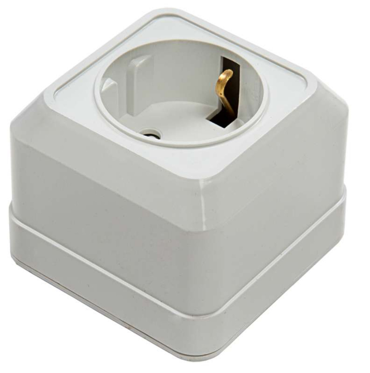 Изображение товара Розетка 1-м BOLLETO защит шторки заземл накл 7028х бел ASD