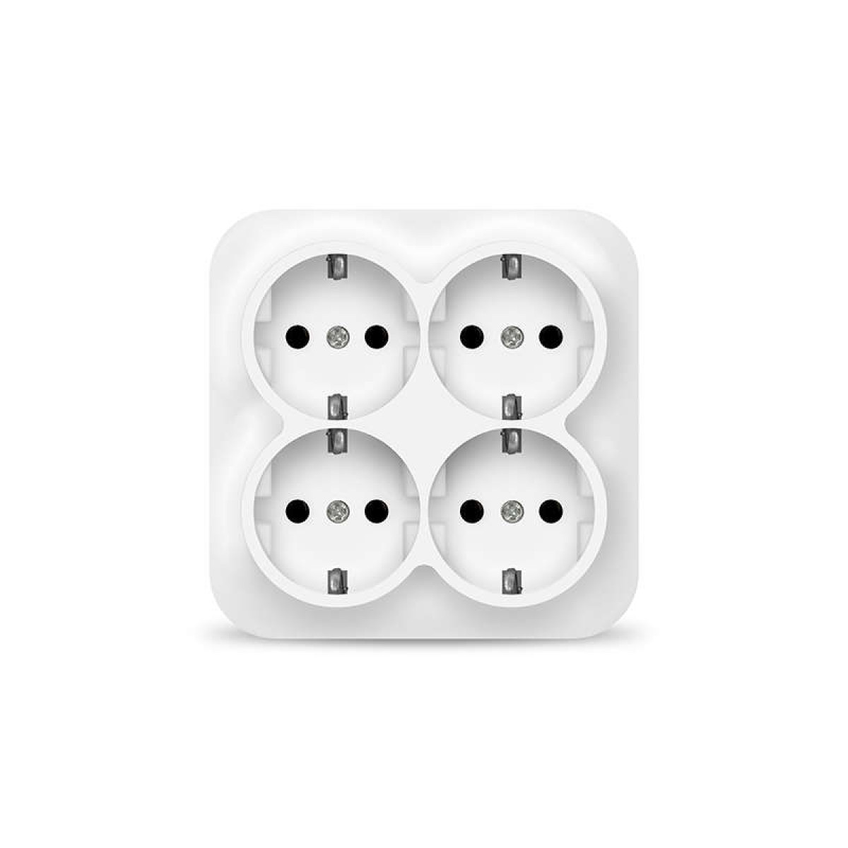 Изображение товара Розетки Ionich Розетка 4-м ОП 16А IP20 с заземл. бел. квадрат