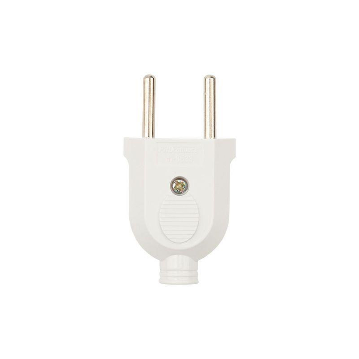 Изображение товара Вилка Rexant прямая 6А плоская без заземления белая