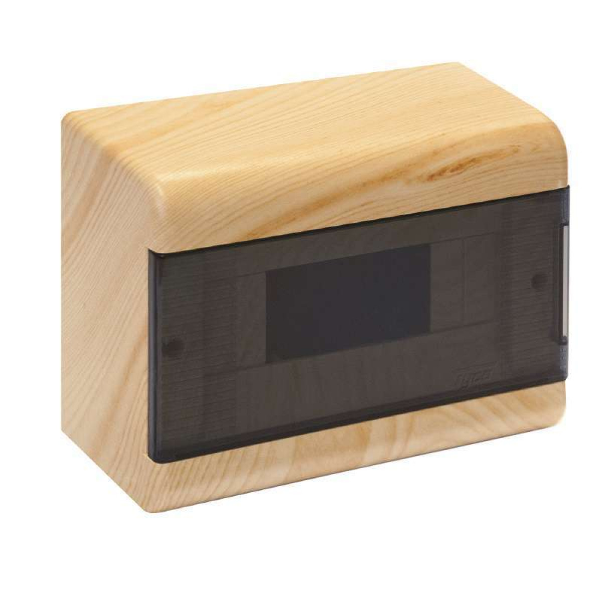 Изображение товара Высоковольтное и щитовое оборудование Ruvinil Щиток ОП Тусо 9мод. с прозр. двер. 222х160х93мм IP40 сосна на светл. основе Рувинил