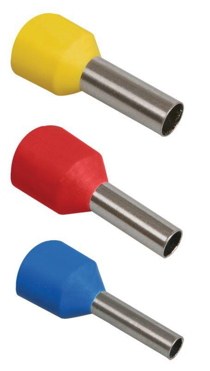 Изображение товара Наконечник электрический IEK НШВИ 0.75-08 белый комплект 100 шт