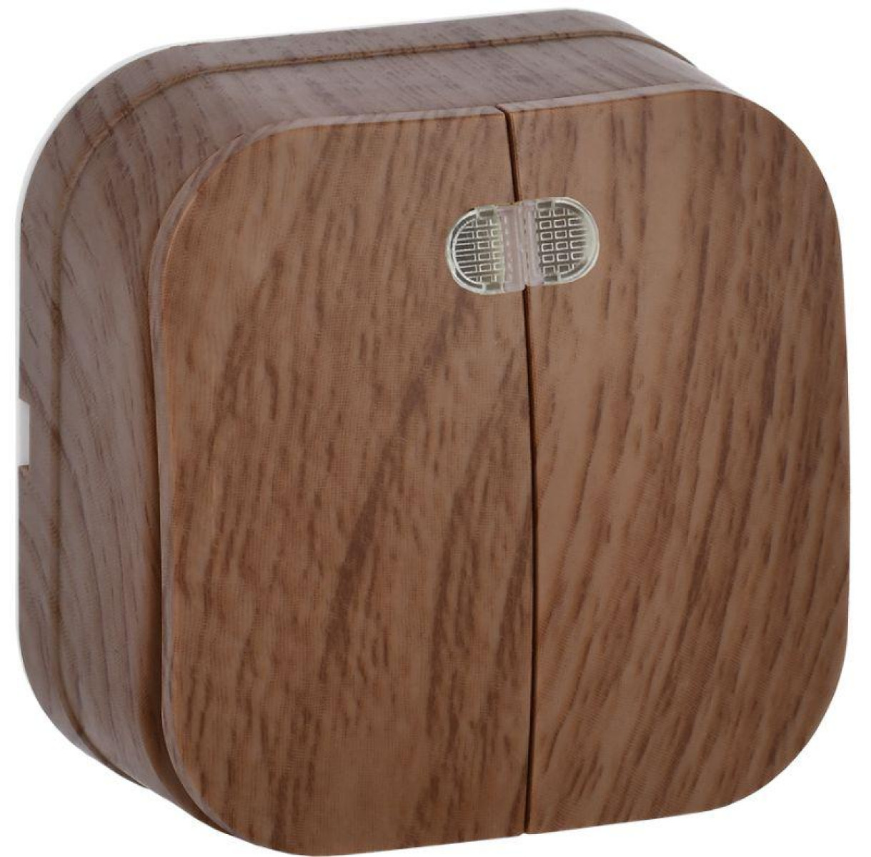 Изображение товара Выключатель 2-клавишный IEK ОП GLORY 10А с индикацией дуб IP20