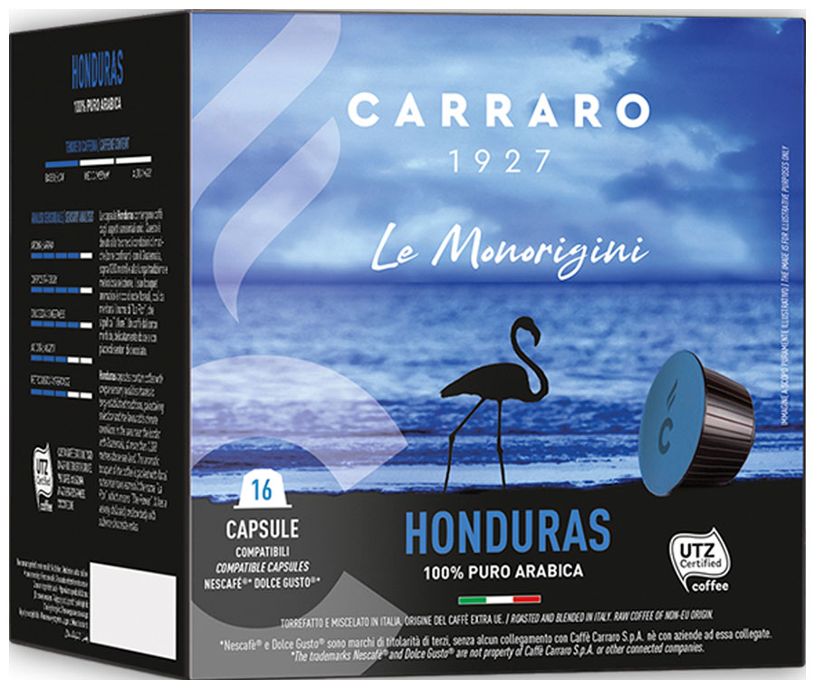Кофе в капсулах Carraro DG HONDURAS 16 шт. кофе в капсулах carraro intenso