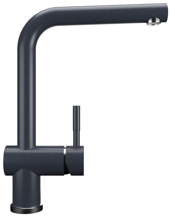 Изображение товара Смеситель для кухни Ulgran U-022 Антрацит современный модели с поворотным изливом