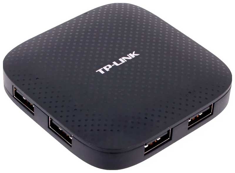 Разветвитель USB TP-LINK UH400, 4 порта, черный разветвитель usb 2 0 d link dub h4 4 x usb 2 0 microusb черный
