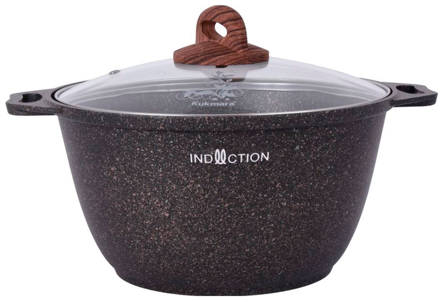 Кастрюля Kukmara Granit ultra Induction (кгои32а) 3 л, со стекл. крышкой