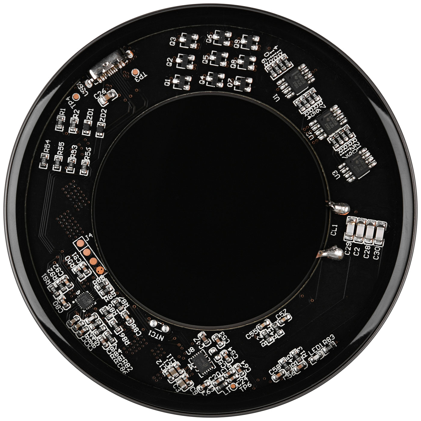 Беспроводное зарядное устройство TFN RAPID 15 w, черный беспроводное зарядное устройство tfn tfn qi17 мощность qi 5 вт 7 5 вт 10 вт 15 вт серебристый