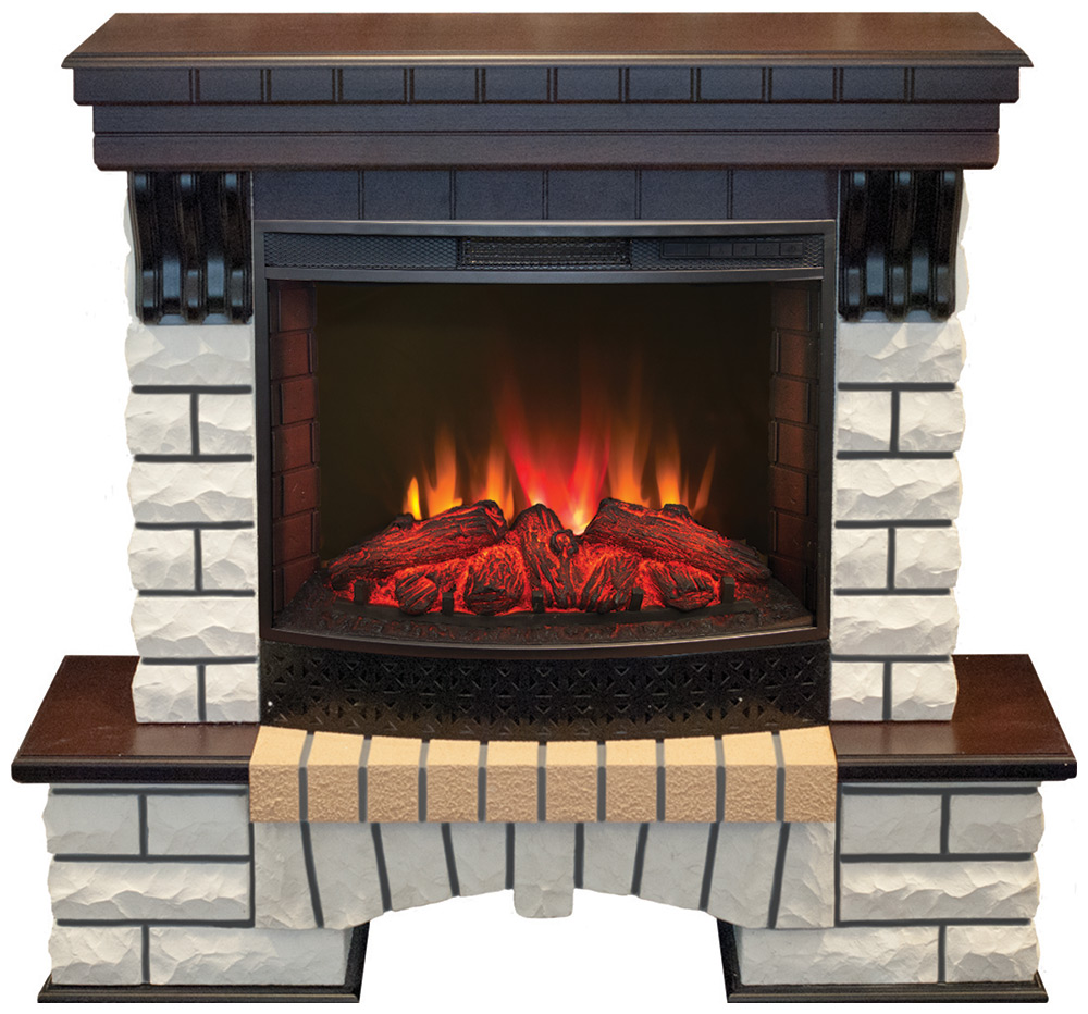 

Каминокомплект Realflame Country 25/25,5 AO с Evrika 25,5 LED, Белый/темный дуб