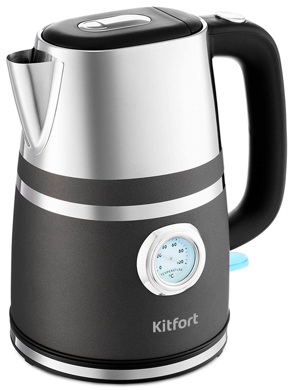 чайник kitfort kt 670 1 graphite 1 шт Чайник электрический Kitfort KT-670-1, графит