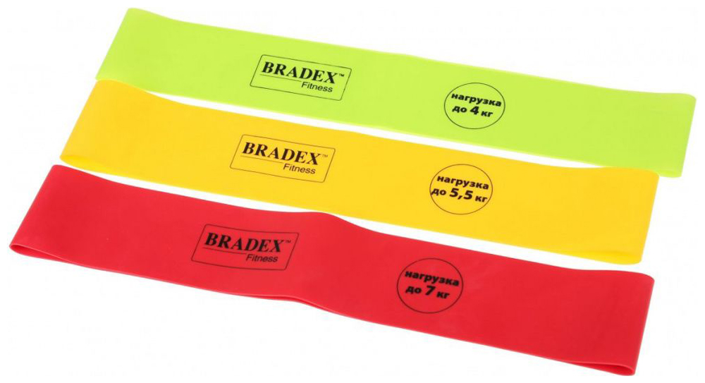 Набор эспандеров Bradex ''ФИТНЕС РЕЗИНКИ'' SF 0321 набор эспандеров bradex fitness rings 1 шт