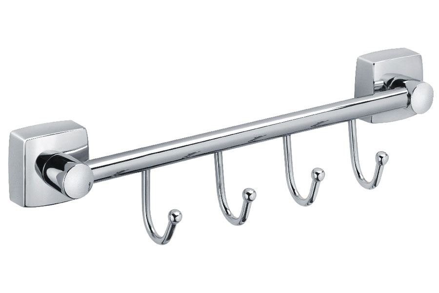 Изображение товара Планка Fixsen Kvadro, 4 крючка (FX-61305В-4)