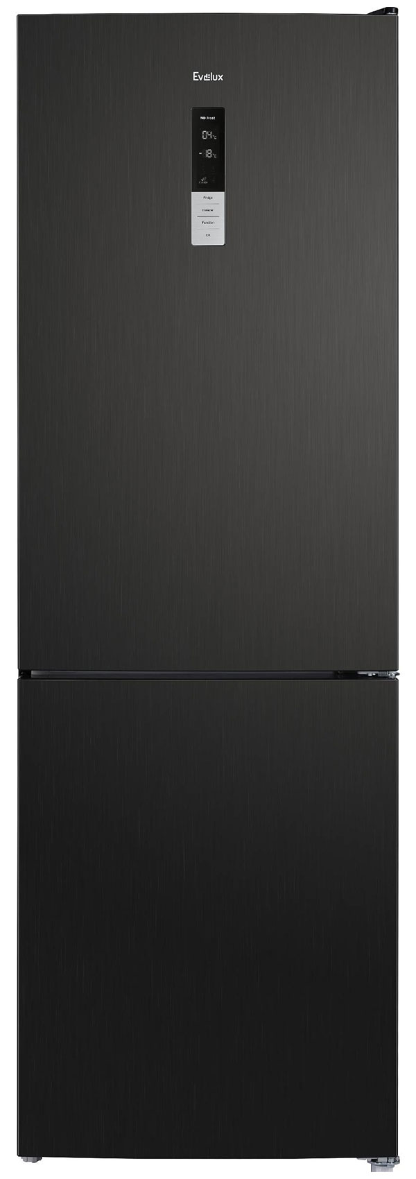 

Двухкамерный холодильник Evelux FS 2201 DXN, Черный серебристый