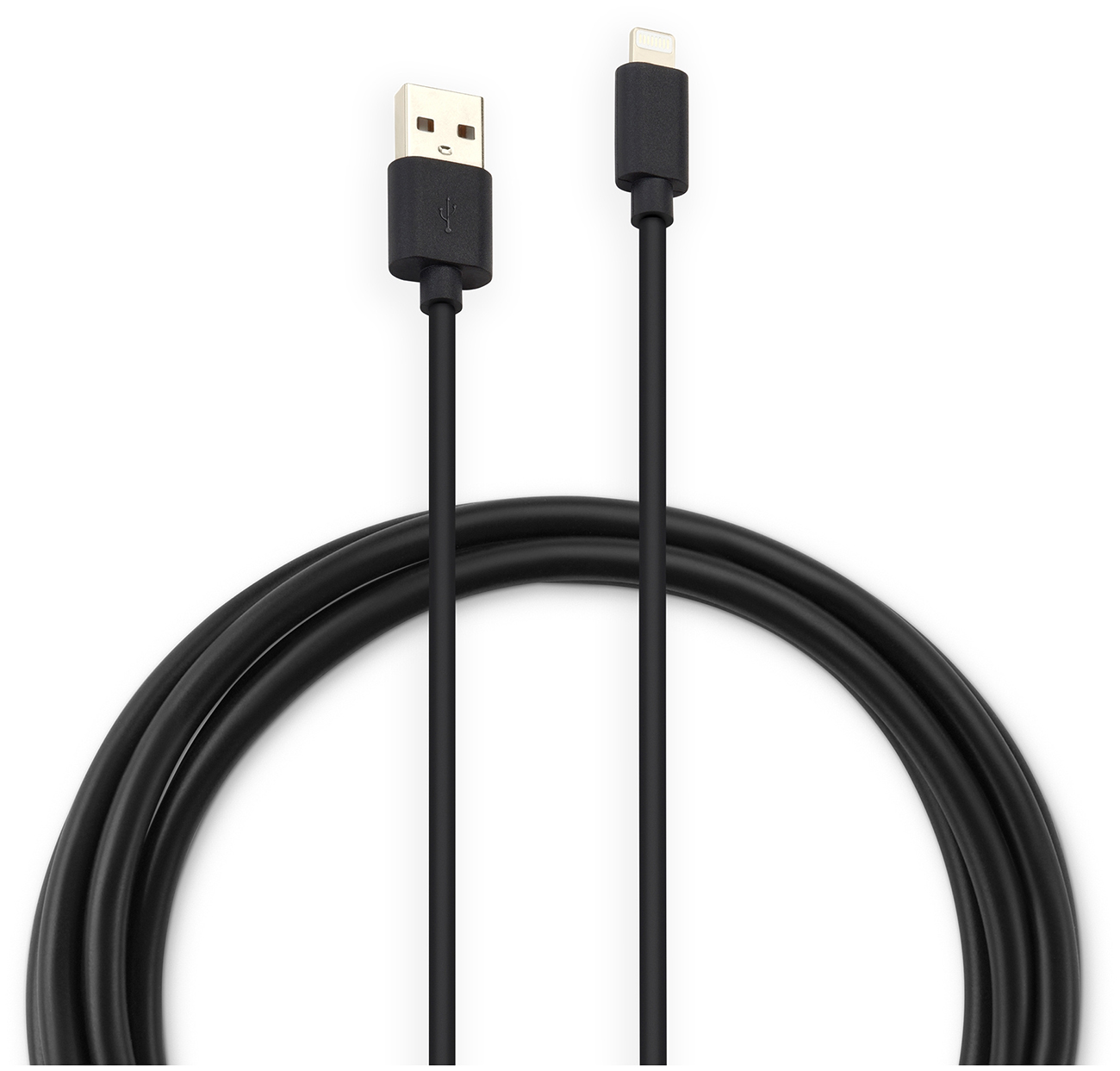 Изображение товара Кабель Buro USB-IP-1.2B2A USB Type-A - Lightning 1.2м черный хороший кабель для iPhone и iPad