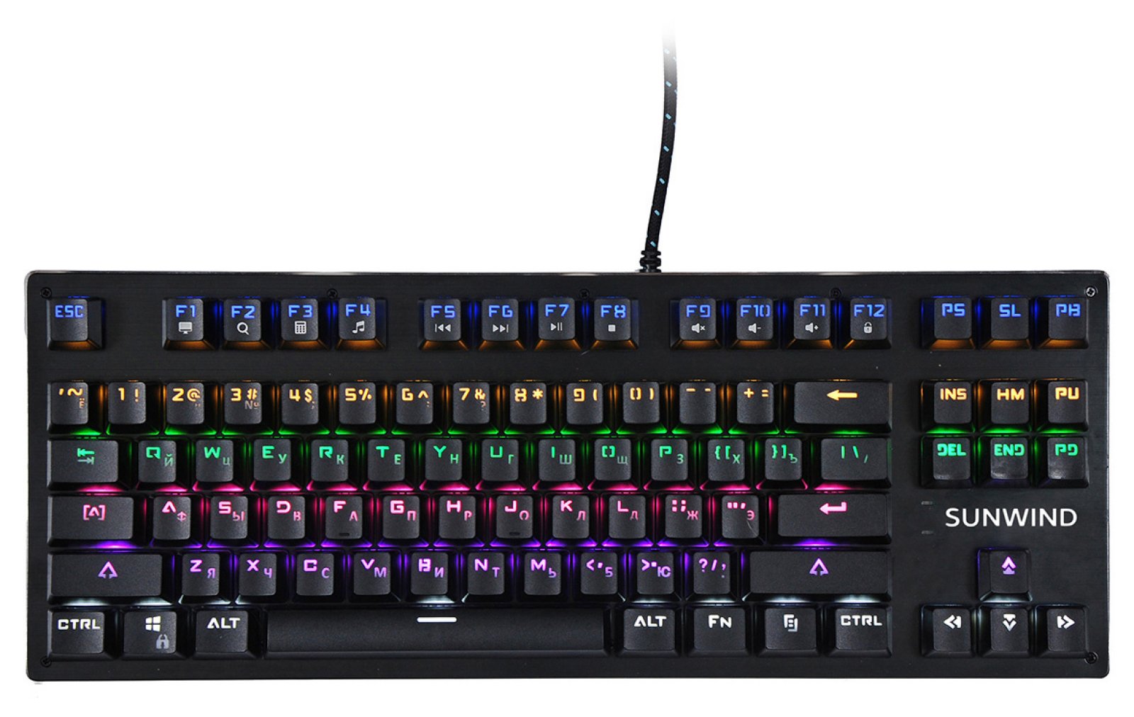 Изображение товара Механическая клавиатура MSI SunWind SW-K900G USB подсветка черная геймерская