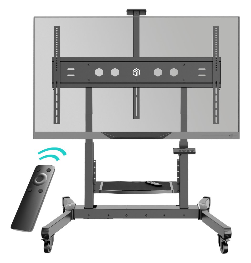 Изображение товара Стойка для телевизора Onkron TS1991 eLift черная 50-100 дюймов наклон напольная