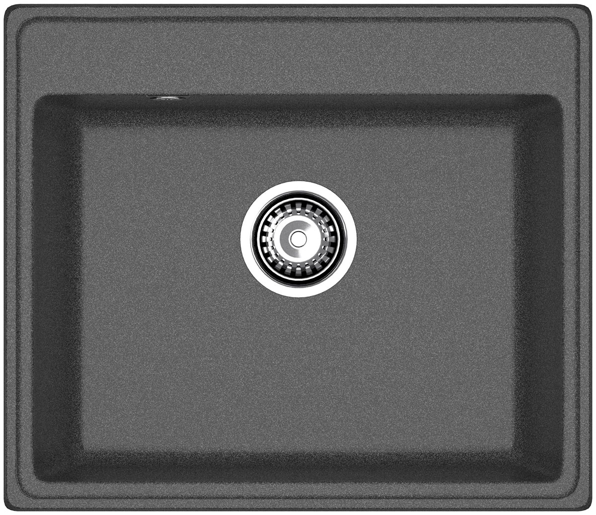 Изображение товара Кухонная мойка GranFest VERTEX 580, 1-чаша 580х500 мм, графит (V-580 графит)