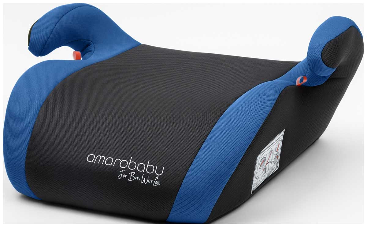 Изображение товара Автокресло бустер Amarobaby Enjoy группа III синий черный для детей 6-12 лет